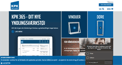 Desktop Screenshot of kpk-vinduer.dk